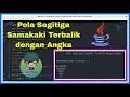 Membuat Pola Segitiga Samakaki Terbalik dengan Angka di Java