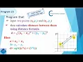 C Program Distance between two points Computer Science Practical ICS2