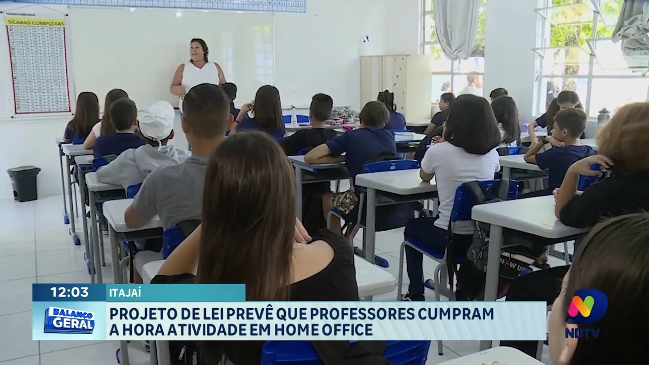 Nova lei em Itajaí permite atividades de professores em home office