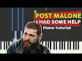 Post Malone Morgan Wallen - I Had Some Help Piano Tutorial