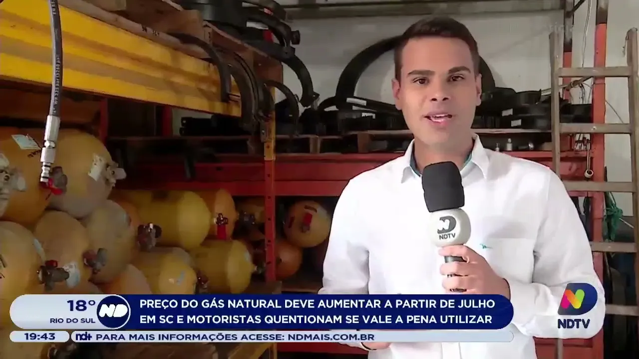 Preço do gás natural deve aumentar a partir de julho em Santa Catarina