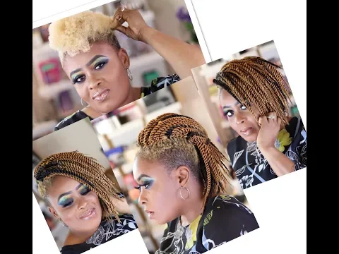 Download MP3 Crochet Braid on shaved sides quick tutorial