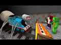 Download Lagu We Found Longest Cursed Thomas Tunnel at Night in Minecraft!