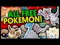 ALL GIFT POKEMON ON POKEMON FIRE RED AND LEAF GREEN