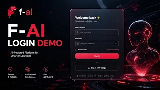 F-AI AI Platform Login Demo