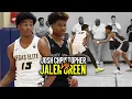 Josh Christopher VS Jalen Green GETS HEATED QUICK TOP 2 SG Go Head To Head at Peach Jam