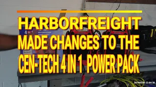 Harborfreight made changes on the CEN-TECH 4 in 1 Portable Power Pack