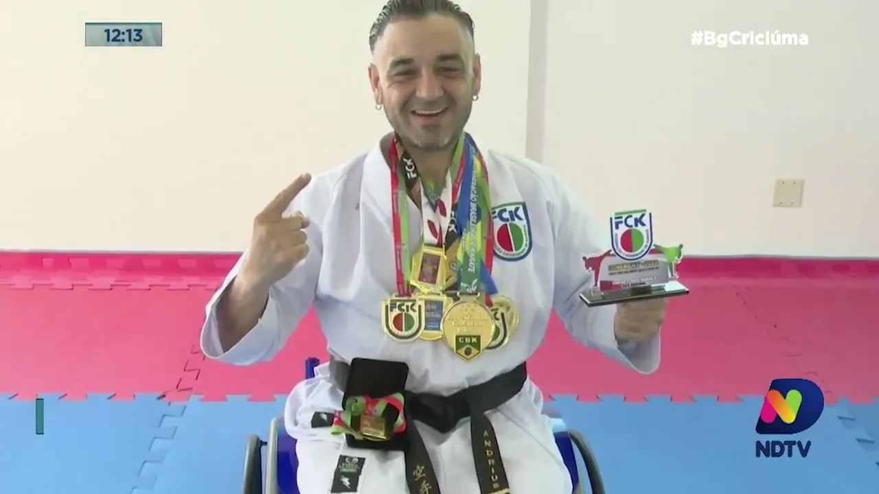 Após nove meses de treino, paratleta de Criciúma vai ao Panamericano de karatê
