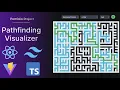 Pathfinding Visualizer React TypeScript Tailwind Portfolio Project