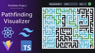 Pathfinding Visualizer React TypeScript Tailwind Portfolio Project