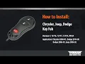How to Program a Dorman key fob for select Chrysler Jeep Dodge vehicles