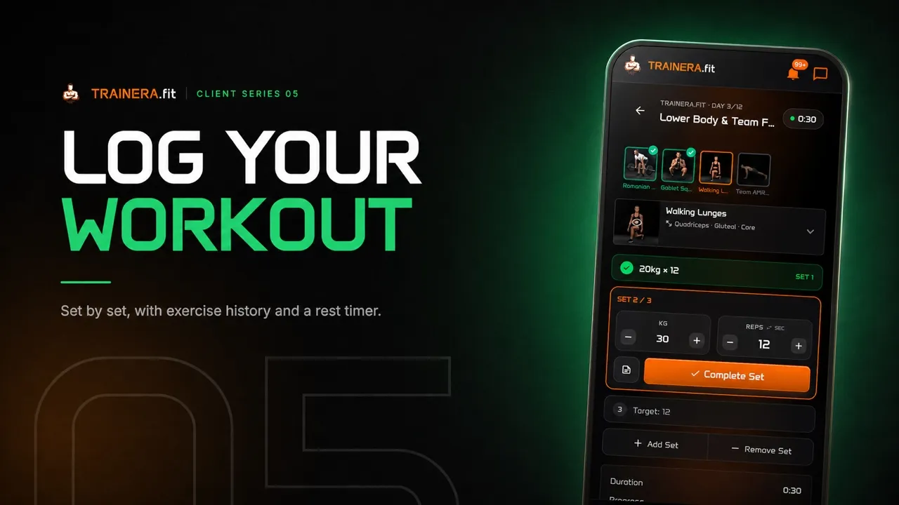 Running a real workout, set by set