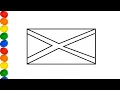 How To Draw Jamaica Flag step by step