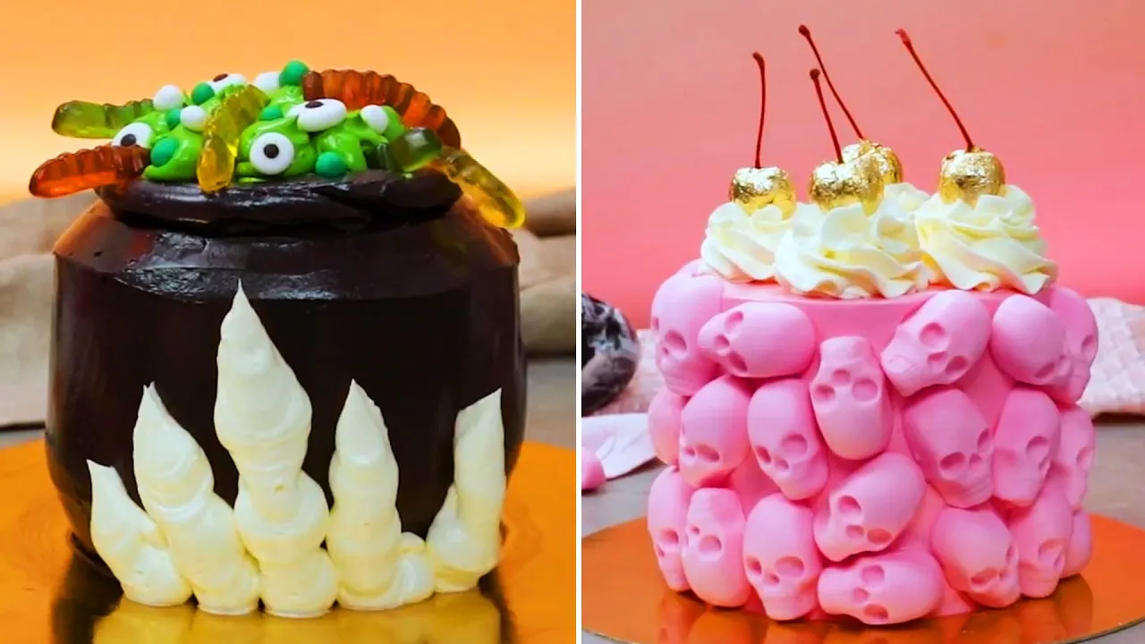CREATIVE & SPOOKY Cake Tutorials   DIY Monster Cake Decorating Ideas & more