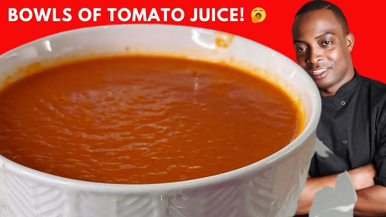 Bowls of tomato juice!  (Prostate cancer) Prevent Stroke strengthens the immune system & Stress!
