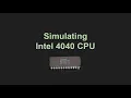 Simulating Intel 4040 CPU PART1