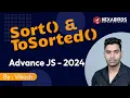 Sort and ToSorted methods in JavaScript array JavaScript tutorial 2024