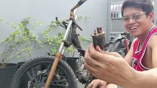 Part 2 - Suzuki raider restoration, Napaandar na natin sya