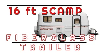 Adorable 16 ft SCAMP Fiberglass Trailer Tour