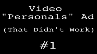 Personals Ad That Didn t Work