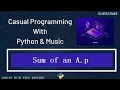 to find the sum of the AP with the help of programming