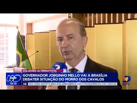 Governador Jorginho Mello discute soluções para o Morro dos Cavalos em Brasília