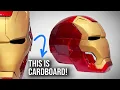 Iron Man Mark 42 Helmet made out of cardboard and some stuff - tutorial