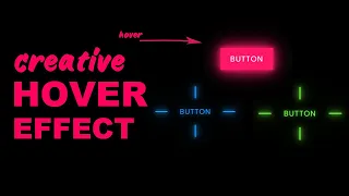 Creative Button Hover Effects using CSS Glowing Gradient Border Effects using Html CSS