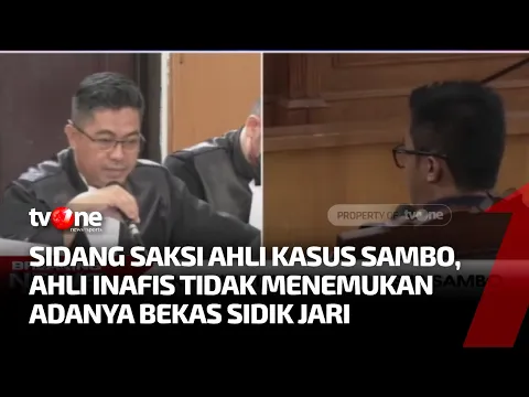 Ahli Identifikasi Inafis Polri Jelaskan Saat Proses Olah TKP 12 Juli 2022