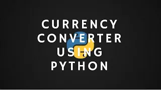 Currency Converter in Python with 3 lines of Code Python Scripts