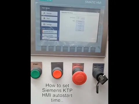 Download MP3 Siemens HMI autostart setting (KTP)