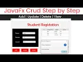 JavaFx Mysql Crud Step by Step