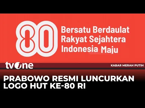 Presiden Prabowo Resmikan Logo HUT Ke-80 RI