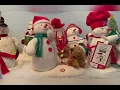 My Hallmark singing snowman collection