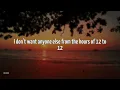 sombr - 12 to 12 (lyrics)