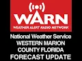 WESTERN MARION COUNTY FLORIDA FORECAST - UPDATE