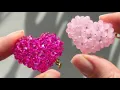 How to Make a 3D Beaded Heart Easy Beaded Keychain Tutorial