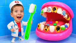 Arreglando los dientes - La canción del dentista - Buenos hábitos - Canciones Infantiles con Max