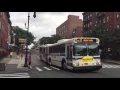 Articulated Bx19 bus action at 145th Street Convent Avenue