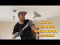 How to prepare old artex ceiling before plastering