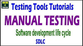 Manual Testing tutorial Software development life cycle SDLC Onlineit tutorials