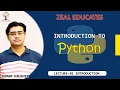 Python Introduction What is Python Why to Learn Python Zeal Educates Kumar Kaushik