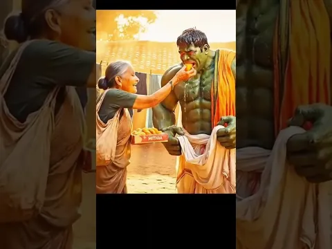 💚 देसी Hulk की मजेदार जिंदगी 😂 | गाँव वाला Hulk बना इंटरनेट स्टार 🔥 #shorts#viral #youtubeshorts