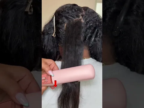 La plancha a vapor te dejará ese pelo liso en una sola pasada 😳😍