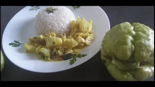 CRISTOPHINE AU COCO ET POISSON #SOSSOTI #CHAYOTE #CHOUCOUTE