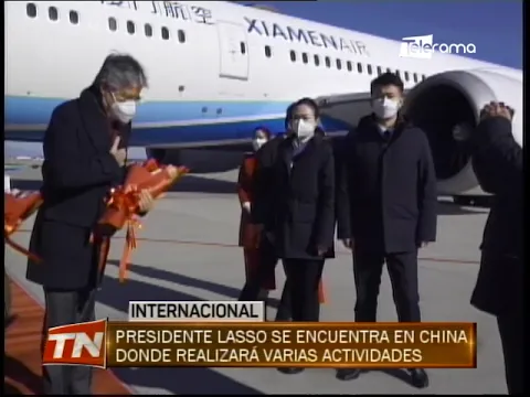 Presidente Lasso se encuentra en China donde realizará varias actividades