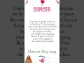 TODAY HOROSCOPE CANCER TODAY HOROSCOPE CANCER 27 MAY 2023