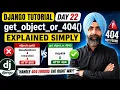 Django Tutorial Day 22 get - object