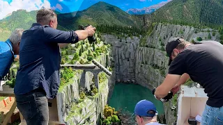 mission impossible reckoning train crash from a bridge miniatures bts