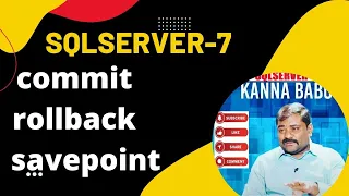 Commit Rollback Savepoint-7